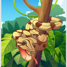 Схема вышивки «змея»