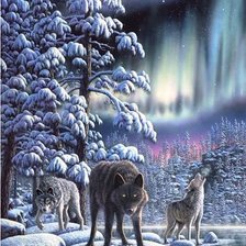 Схема вышивки «Триптих Зима (1 ч)»