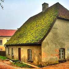 Схема вышивки «Улочки Кулдыги»