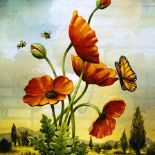 Схема вышивки «flowers»