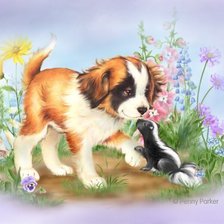 Схема вышивки «dog»