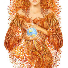 Схема вышивки «Фея осени»