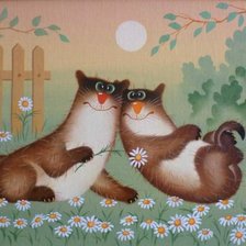 Схема вышивки «Котэ»