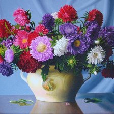 Схема вышивки «астры»