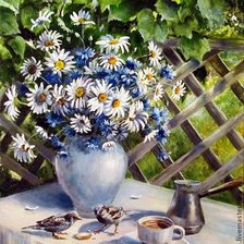 Схема вышивки «утро»