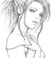 Схема вышивки «девушка»