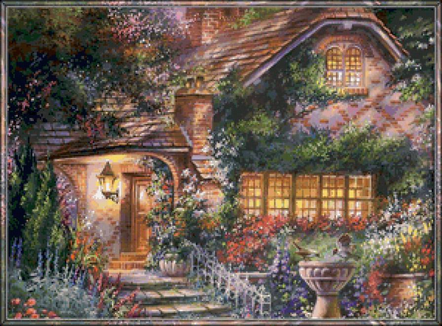 Сказочные домики - живопись, домики - предпросмотр