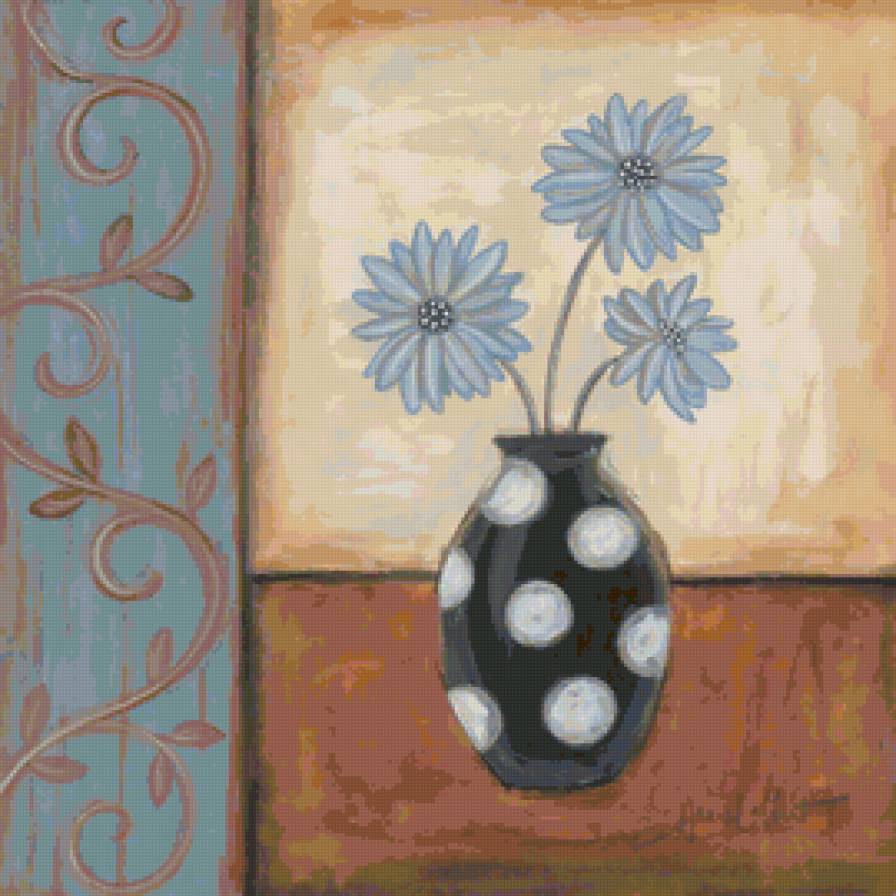 Цветочный декор - декор, живопись, цветы - предпросмотр