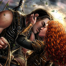 Схема вышивки «Жаркий поцелуй»