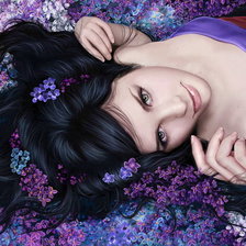 Схема вышивки «blackhair»