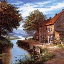 Схема вышивки «river»