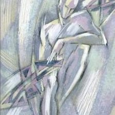 Схема вышивки «диптих" Адам и Ева"-Адам»