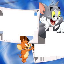 Схема вышивки «Том и джерри»