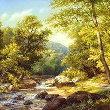 Схема вышивки «Пейзаж»