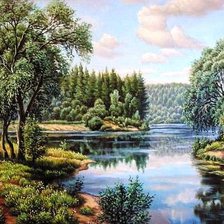 Схема вышивки «Красота природы»