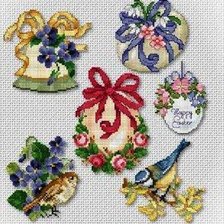 Схема вышивки «Пасхальные мини-вышивки»
