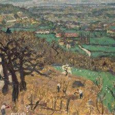 Схема вышивки «Боннар Пьер.Сельский пейзаж.»