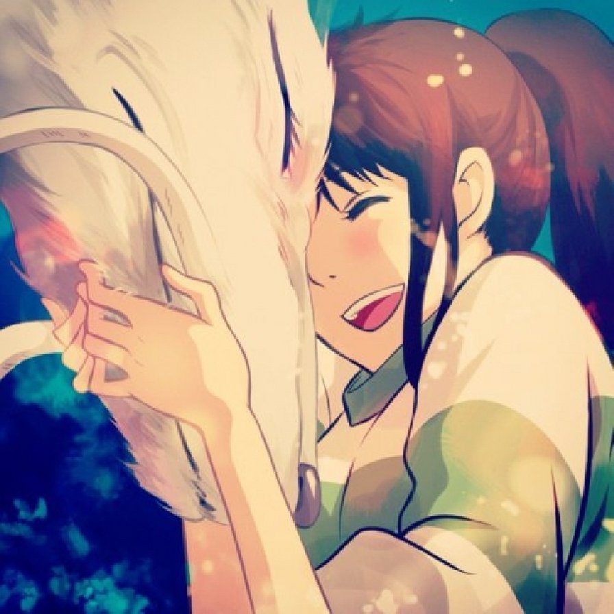 унесенные призраками - дракон, девочка, аниме, любовь - оригинал