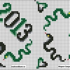 Схема вышивки «2013 год талисман года»