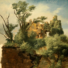 Схема вышивки «Валасьен Пьер.Пейзаж с руинами.»