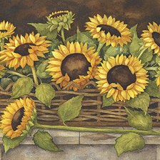 Схема вышивки «Подсолнухи»