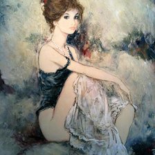 Схема вышивки «Французский пин-ап»