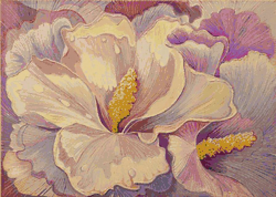 сюжет для подушки - цветок - предпросмотр