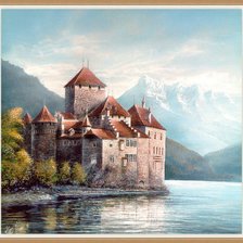 Схема вышивки «старый замок»