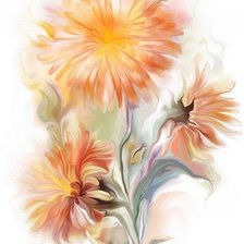 Схема вышивки «Акварельные цветы»