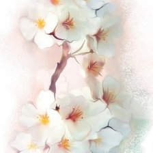 Схема вышивки «Акварельные цветы»