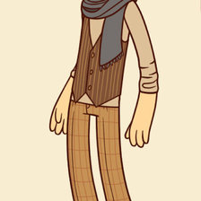 Схема вышивки «хипстер обыкновенный»