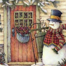 Схема вышивки «Во дворе»