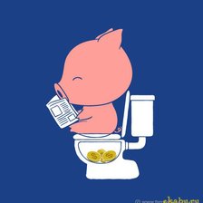 Схема вышивки «свинья-копилка»