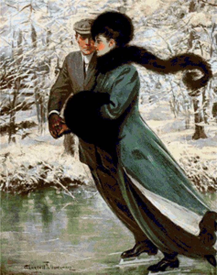 Серия "Двое" - пара, зима, люди, девушка, двое, мужчина - предпросмотр