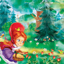 Схема вышивки «Красная шапочка»