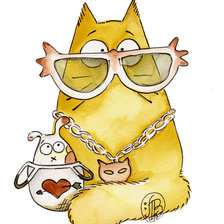 Схема вышивки «коты»