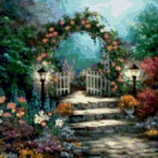 Схема вышивки «сад»