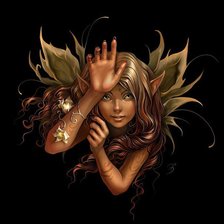 Схема вышивки «фея»