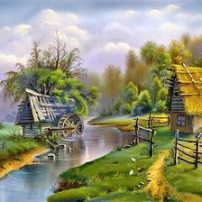 Схема вышивки «природа»