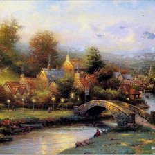 Схема вышивки «городок»