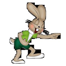 Схема вышивки «зайка»