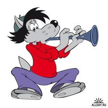 Схема вышивки «волк»