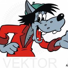 Схема вышивки «волк»