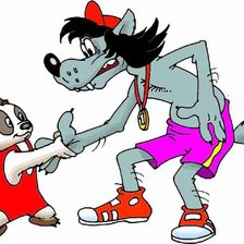 Схема вышивки «волк»