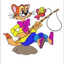 Схема вышивки «кот Леопольд»