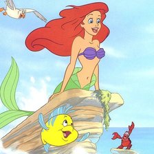 Схема вышивки «русалочка Ариель»