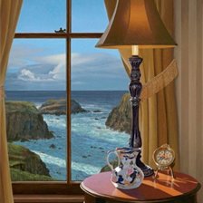 Схема вышивки «вид из окна»