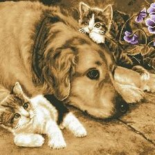 Схема вышивки «друзья»