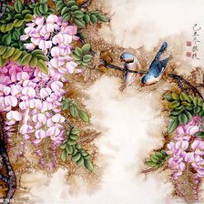 Схема вышивки «birds»