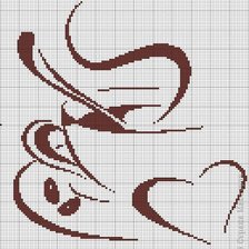 Схема вышивки «Чашка кофе 1»